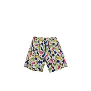 Hot Coals Mens XL Swim Trunks  Tropical Palm Tree Pineapple Board Shorts White